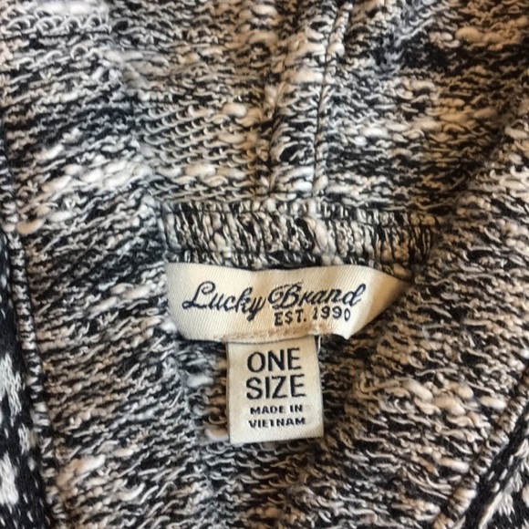 Lucky Brand Jacquard Terry Poncho - Picture 5 of 6